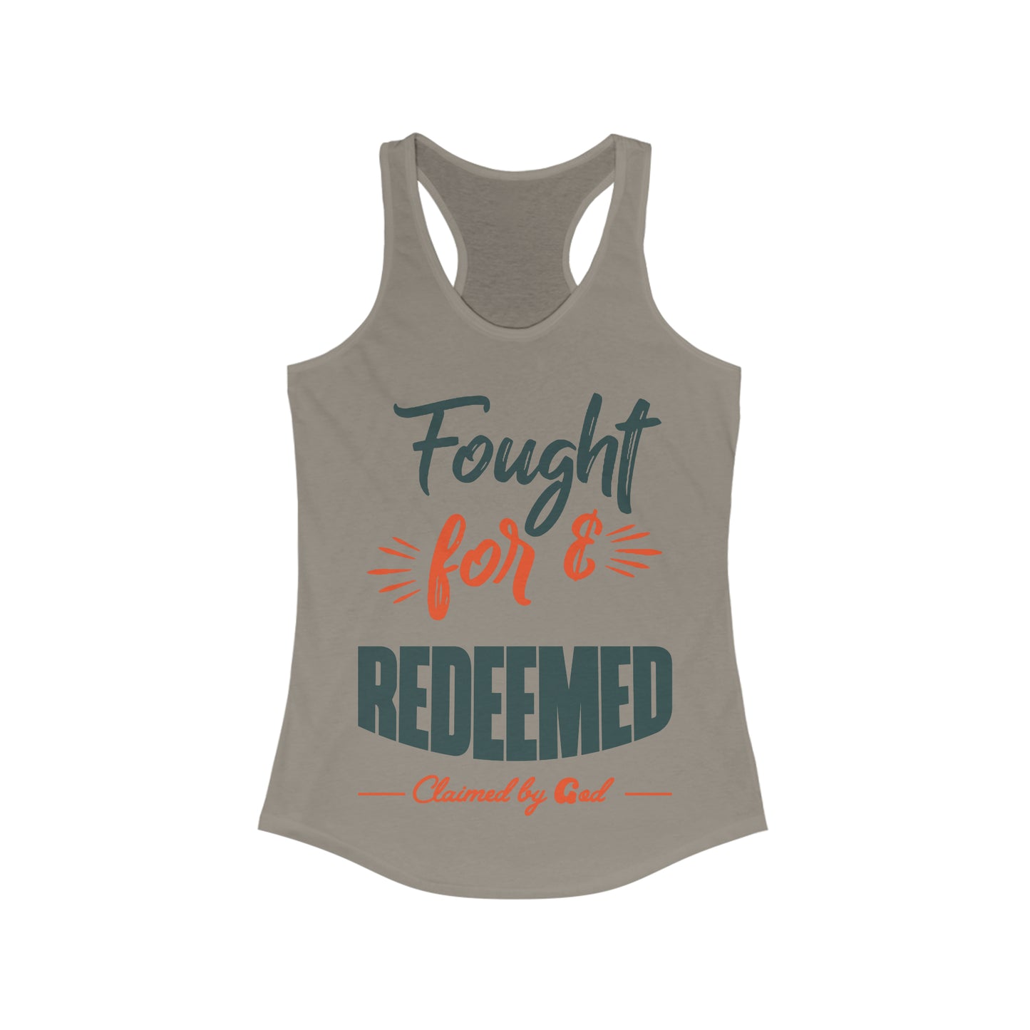 Fought for and redeemed slim fit tank-top