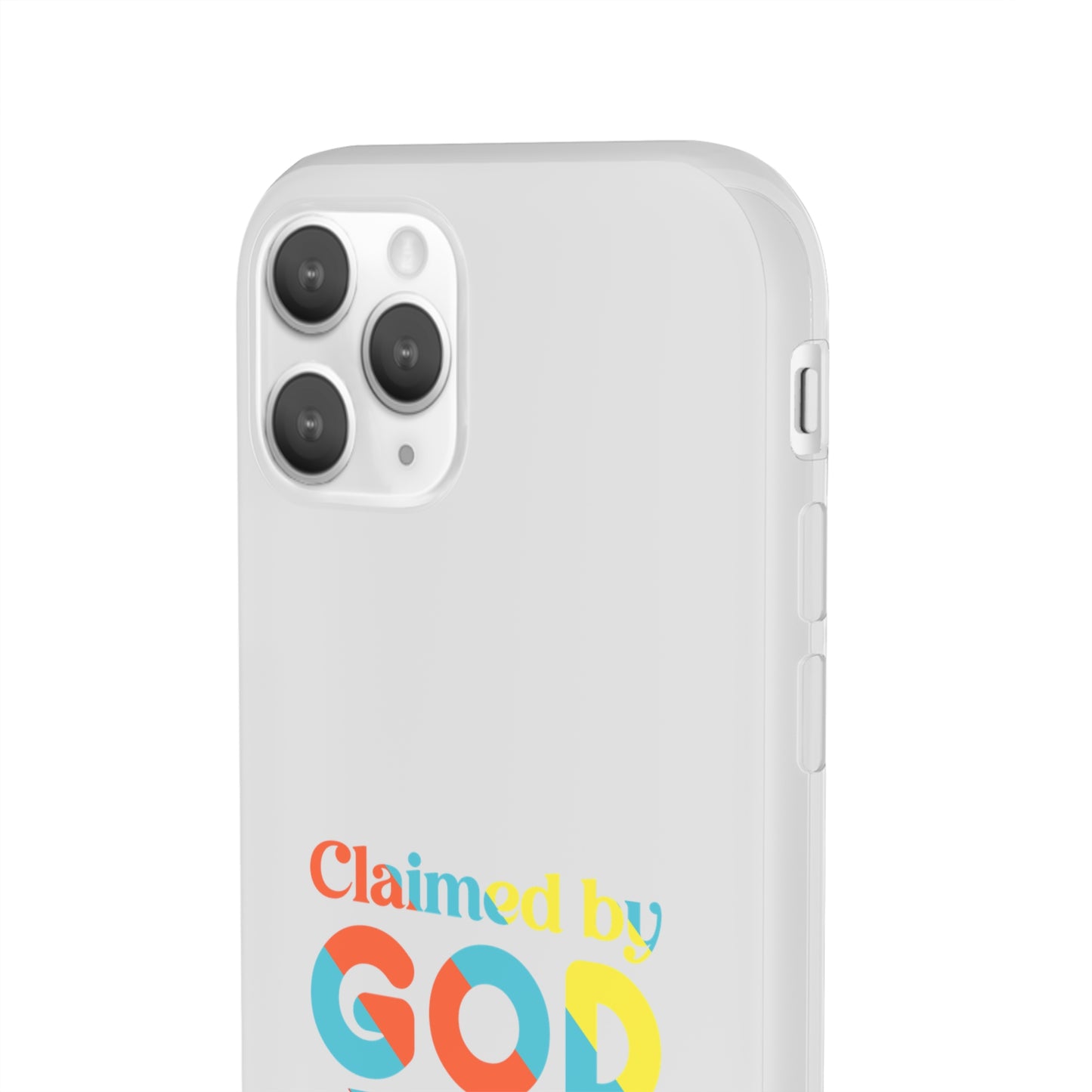 Claimed By God Purpose Over Pain Christian Flexi Phone Case Printify