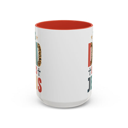 This Dad Loves Him Accent Coffee Mug - Perfect Gift for Father's Day and Christian Dads