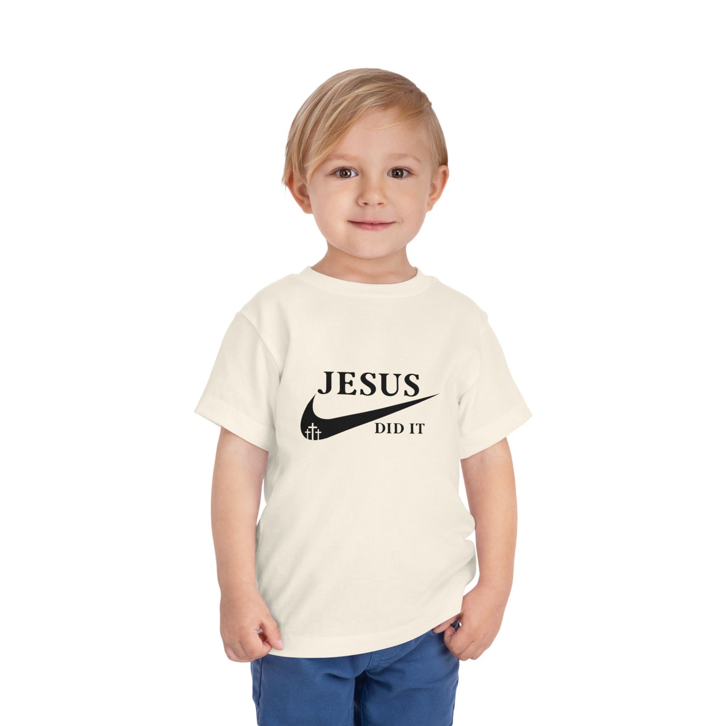 Jesus Did It (Nike reference) Christian Toddler T-Shirt