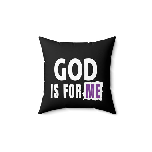 God Is For Me Pillow Printify
