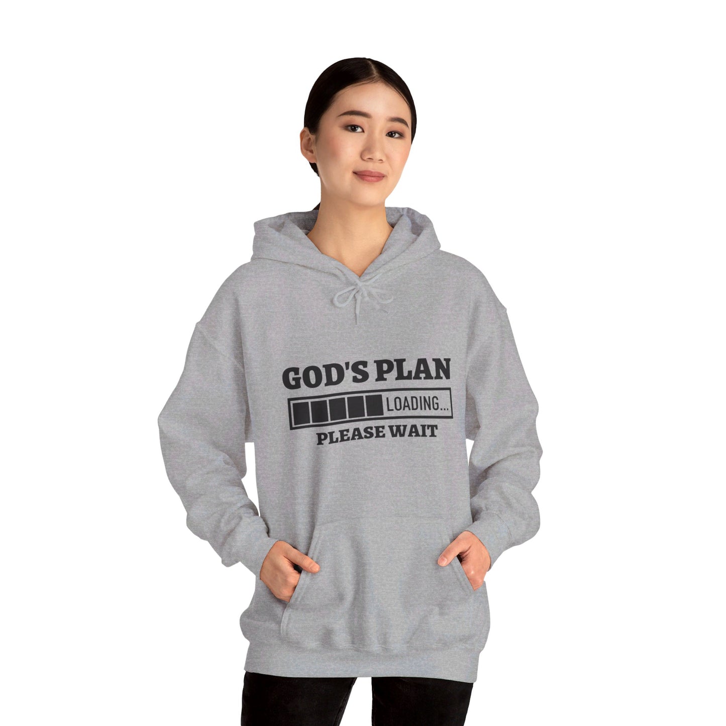 God's Plan Loading Unisex Christian Pullover Hooded Sweatshirt