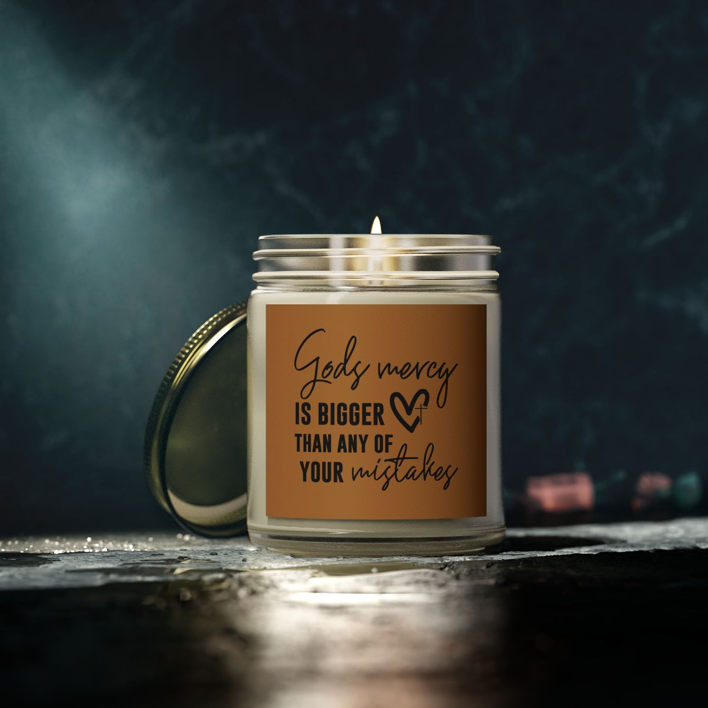 God's Mercy Is Bigger Than Any Of Your Mistakes Christian Scented Candle (4oz, 9oz)