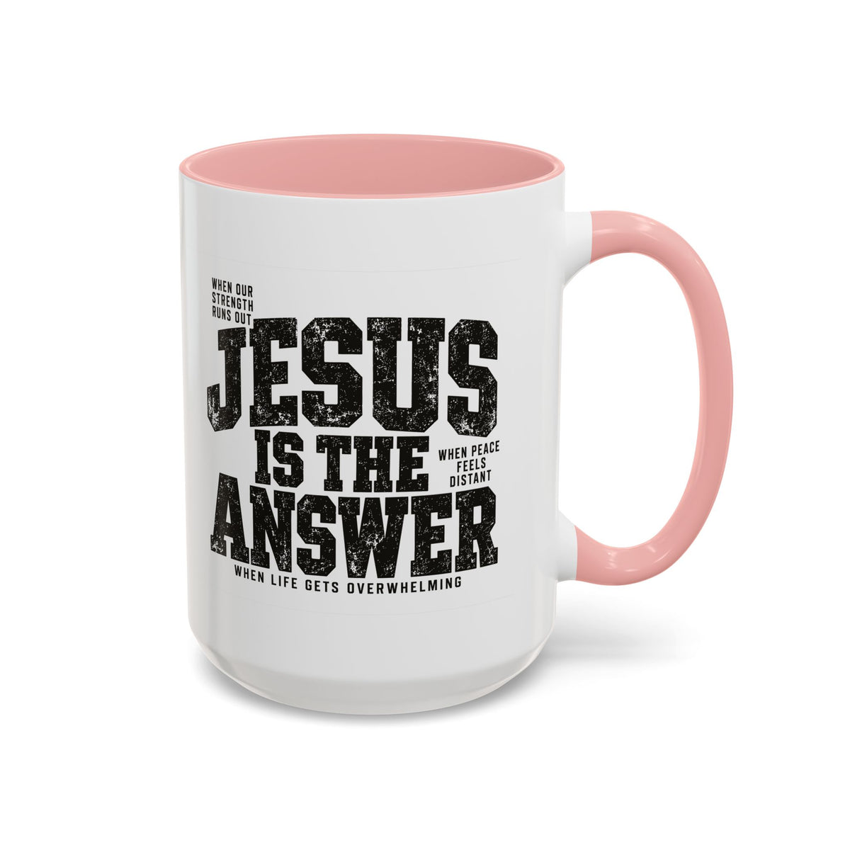 Jesus Is the Answer Christian Coffee Mug | Matthew 11:28