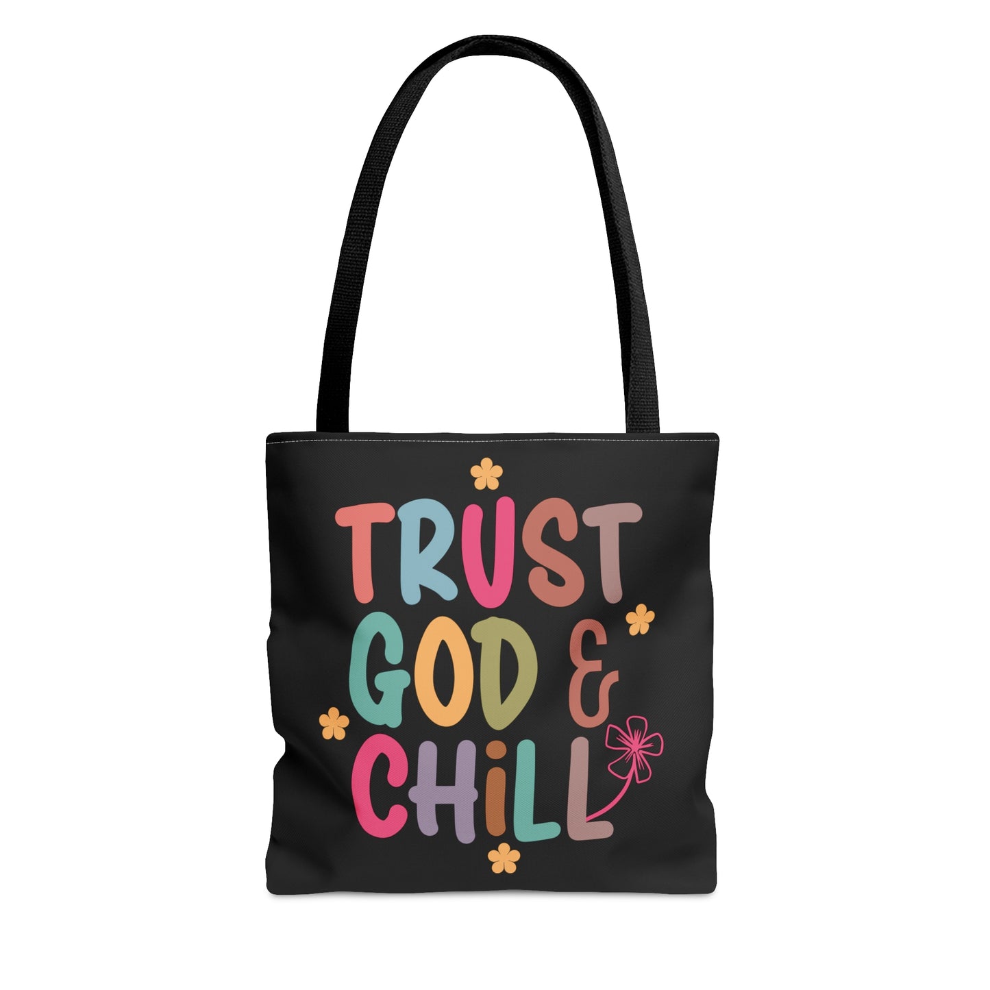 Trust God And Chill Christian Tote Bag Printify