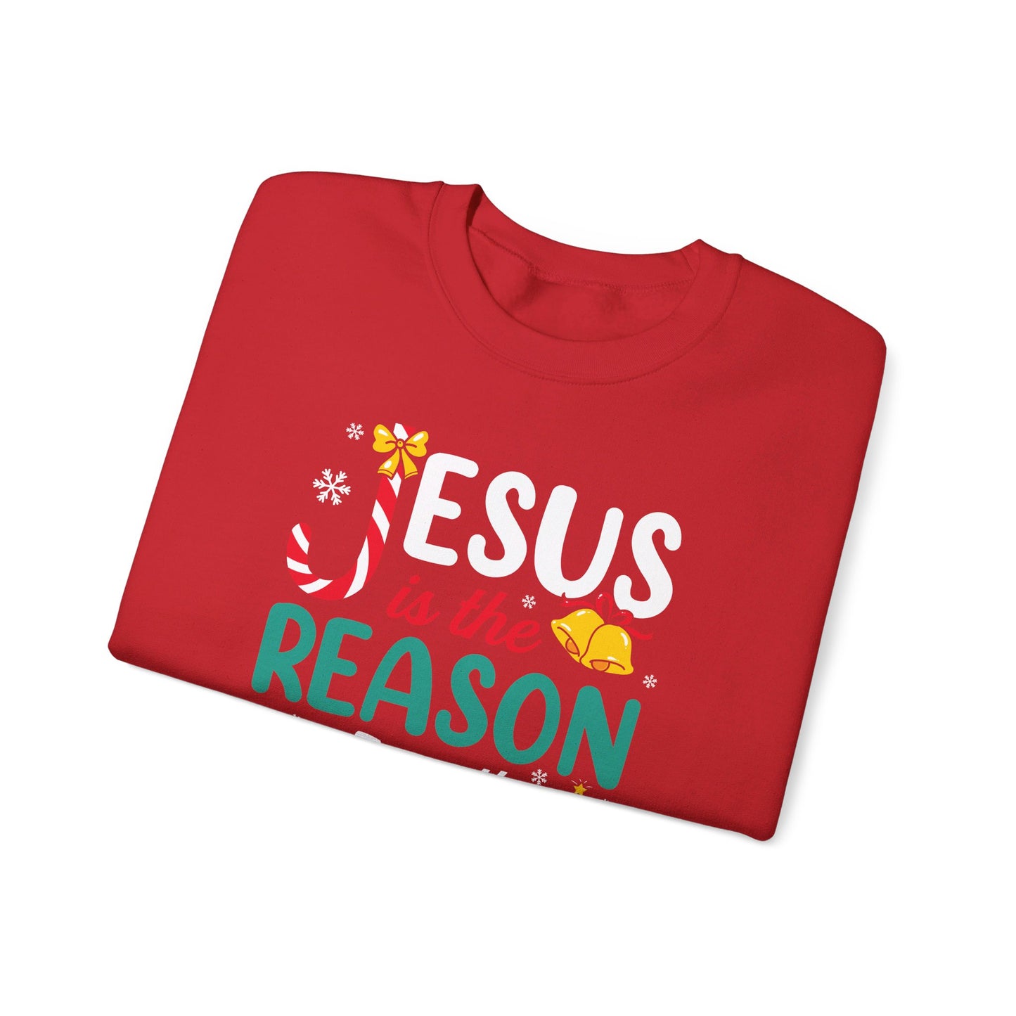 Jesus Is The Reason For The Season Christmas Unisex Heavy Blend™ Crewneck Christian Sweatshirt