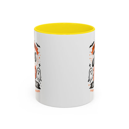 Christian Coffee Mug — "He's My Light, Jesus Is My Boo" Halloween Accent Mug