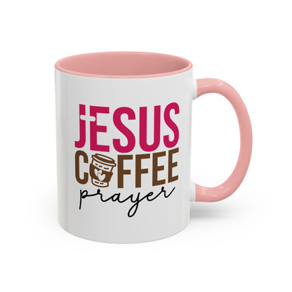 Faith-Inspired Coffee Prayer Accent Mug - Faith Inspired Gift for Coffee Lovers, Religious Drinkware, Inspirational Kitchen Decor
