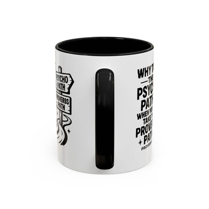 Inspirational Quote Accent Coffee Mug - Perfect Gift for Motivational Moments, Office Desk Essentials, Christian Gifts, Proverbs 3:5-6