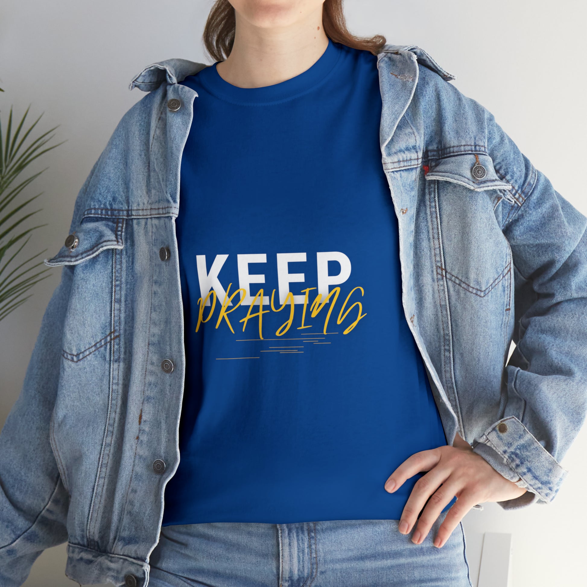 Keep Praying Unisex Heavy Cotton Tee Printify