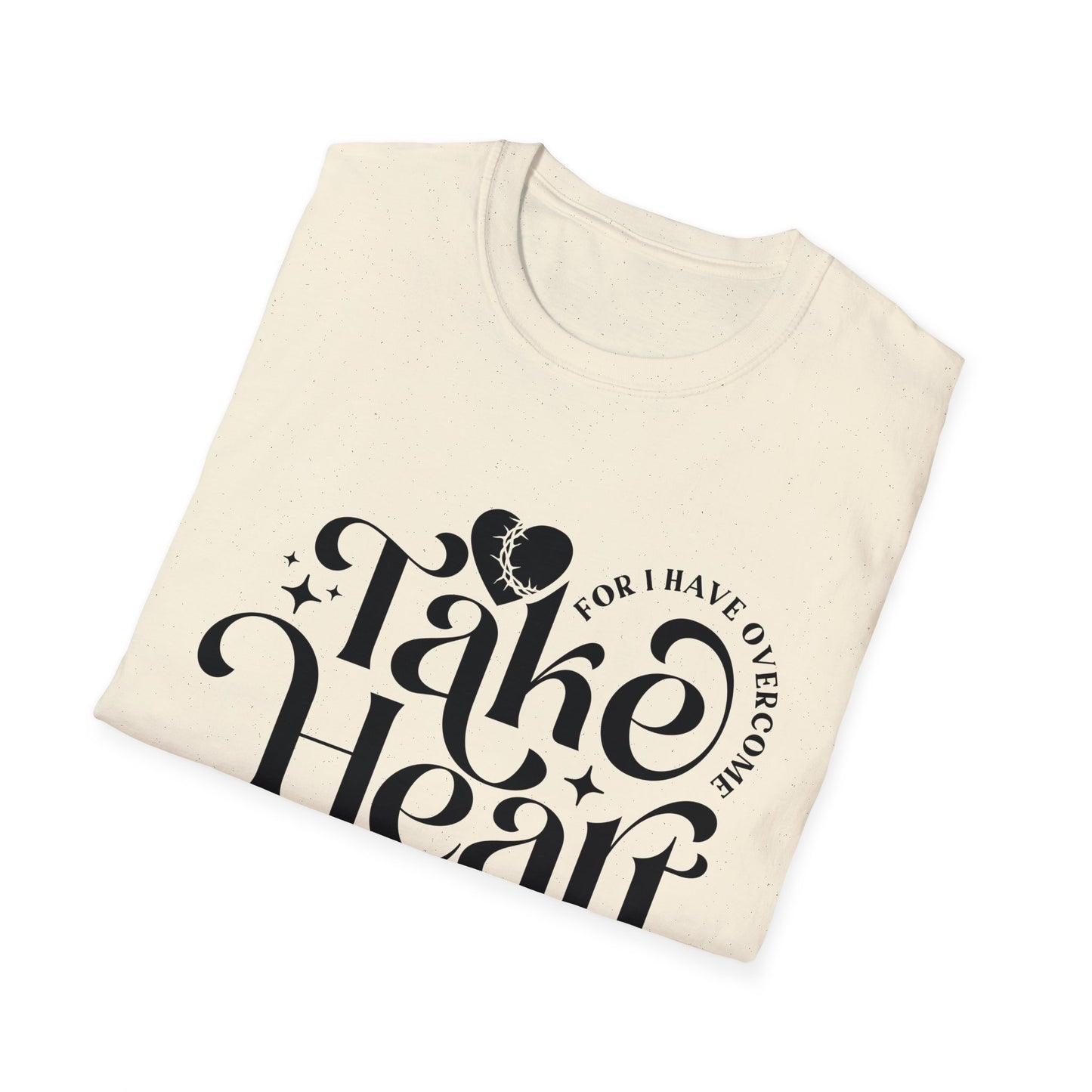 Take Heart For I Have Overcome Christian Unisex T-shirt