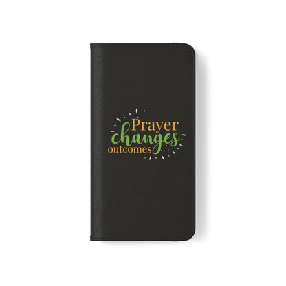 Prayer Changes Outcomes Phone Flip Cases - ClaimedbyGodDesigns