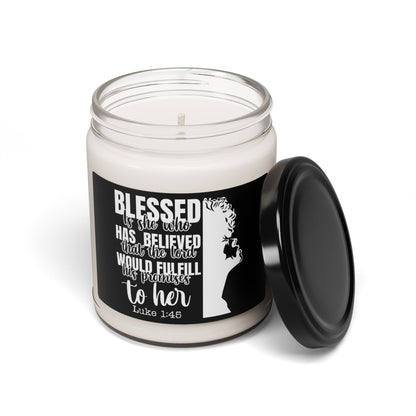 Inspirational Scented Soy  Christian Candle - 'Blessed is She' - Perfect Gift for Faith and Encouragement