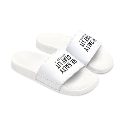 Casual Comfort Women's Christian Sandals - 'Be Salty Stay Lit' - Perfect for Summer Outings