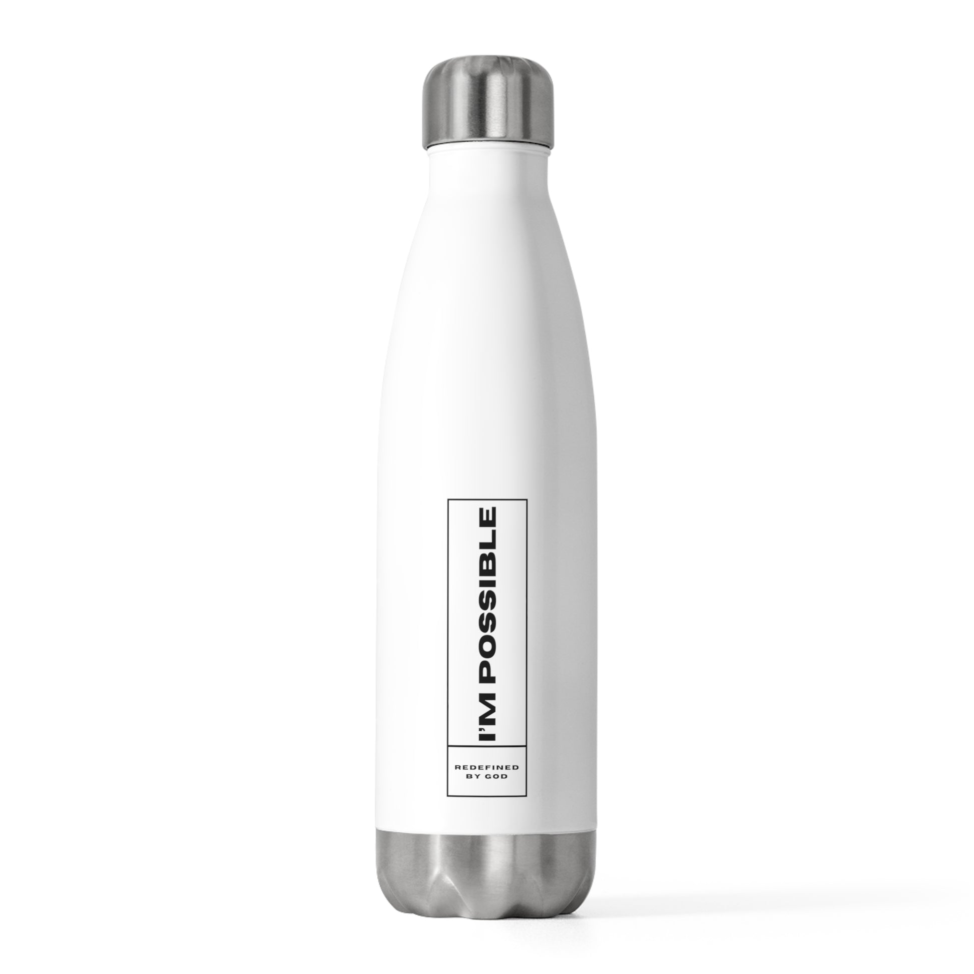 I'm Possible Redefined By God Christian Insulated Bottle Printify