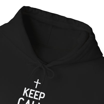 Keep Calm And Think What Would He Do (wwjd)Unisex Christian Hooded Pullover Sweatshirt