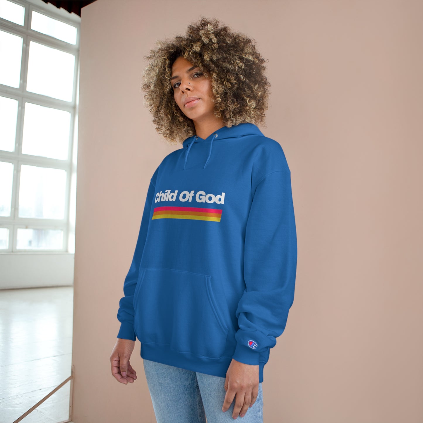 Child Of God Unisex Champion Hoodie Printify