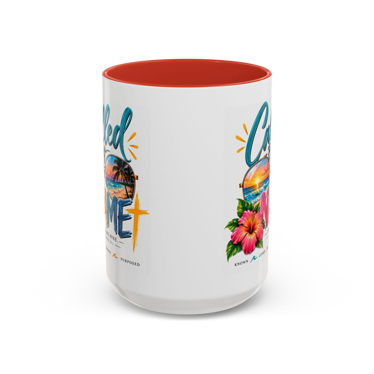 Called By Name Coffee Mug — Christian Inspirational Beach Design (11/15 oz)
