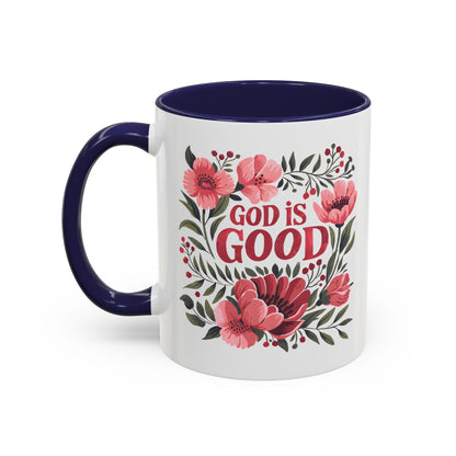 Christian Ceramic Mug- He Is Good Accent Coffee Mug (11, 15oz)