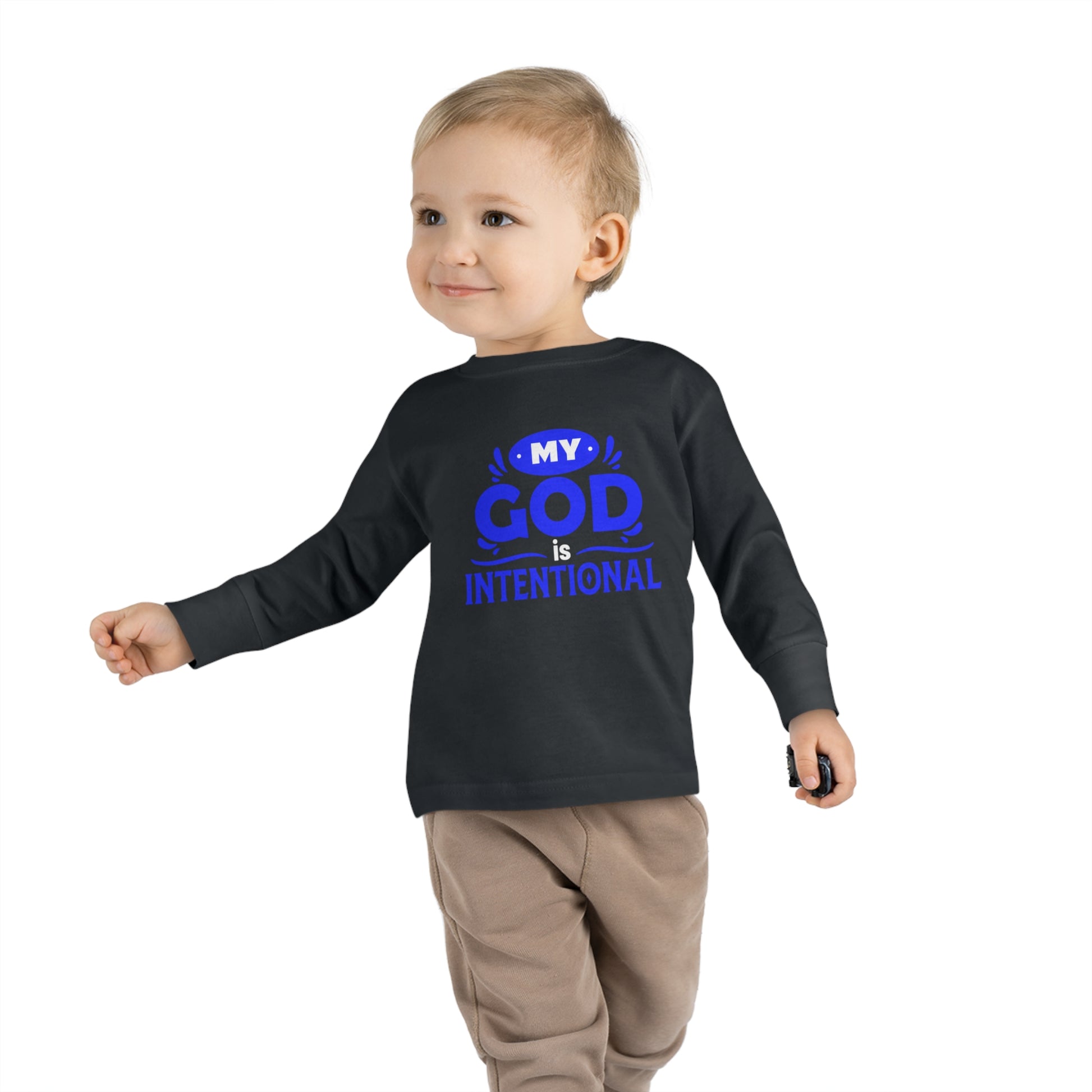 My God Is Intentional Toddler Christian Sweatshirt Printify