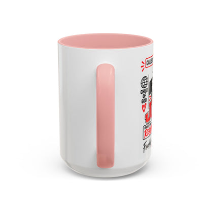 If Found, Return to Jesus Personalized Christian Coffee Mug — Called by Name Accent Mug (15oz)