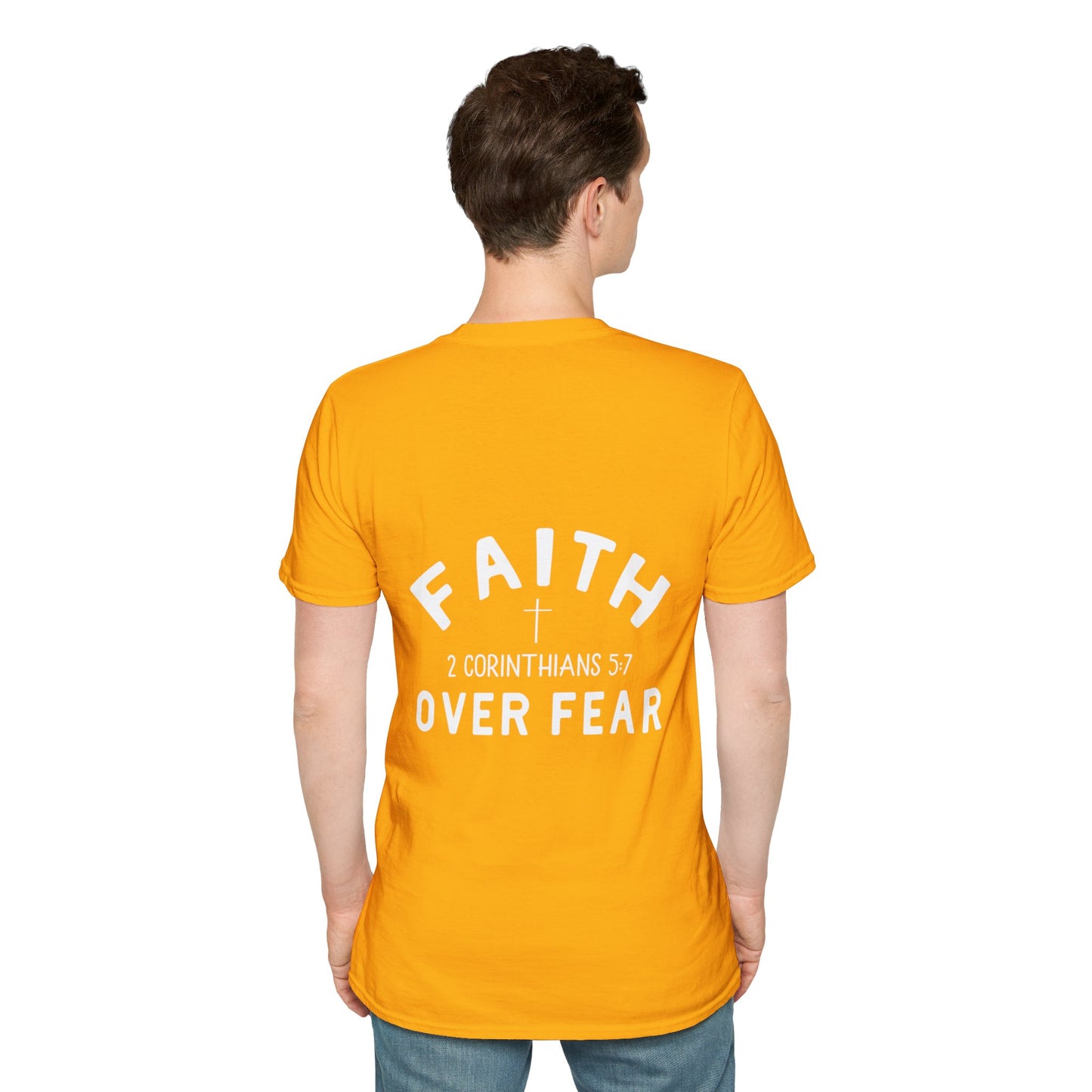 Faith Over Fear 3 Crosses   Christian Unisex T-shirt