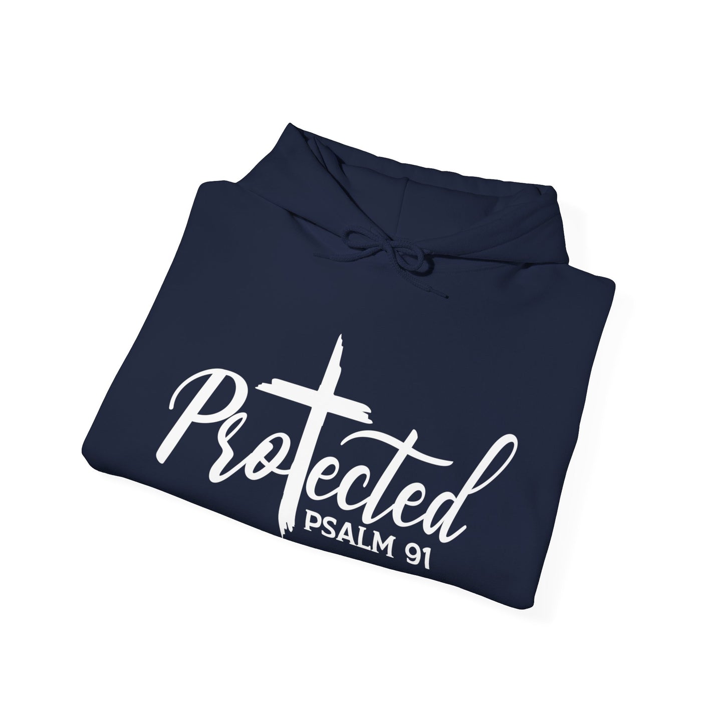 Psalm 91 Protected Unisex Christian Pullover Hooded Sweatshirt