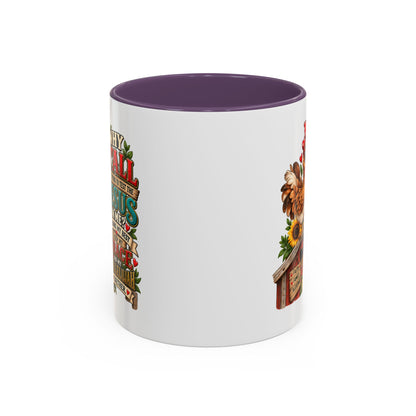 Christian Farmhouse Coffee Mug — "Why Y'all Keep Trying to Put Jesus in Me?" Accent Mug