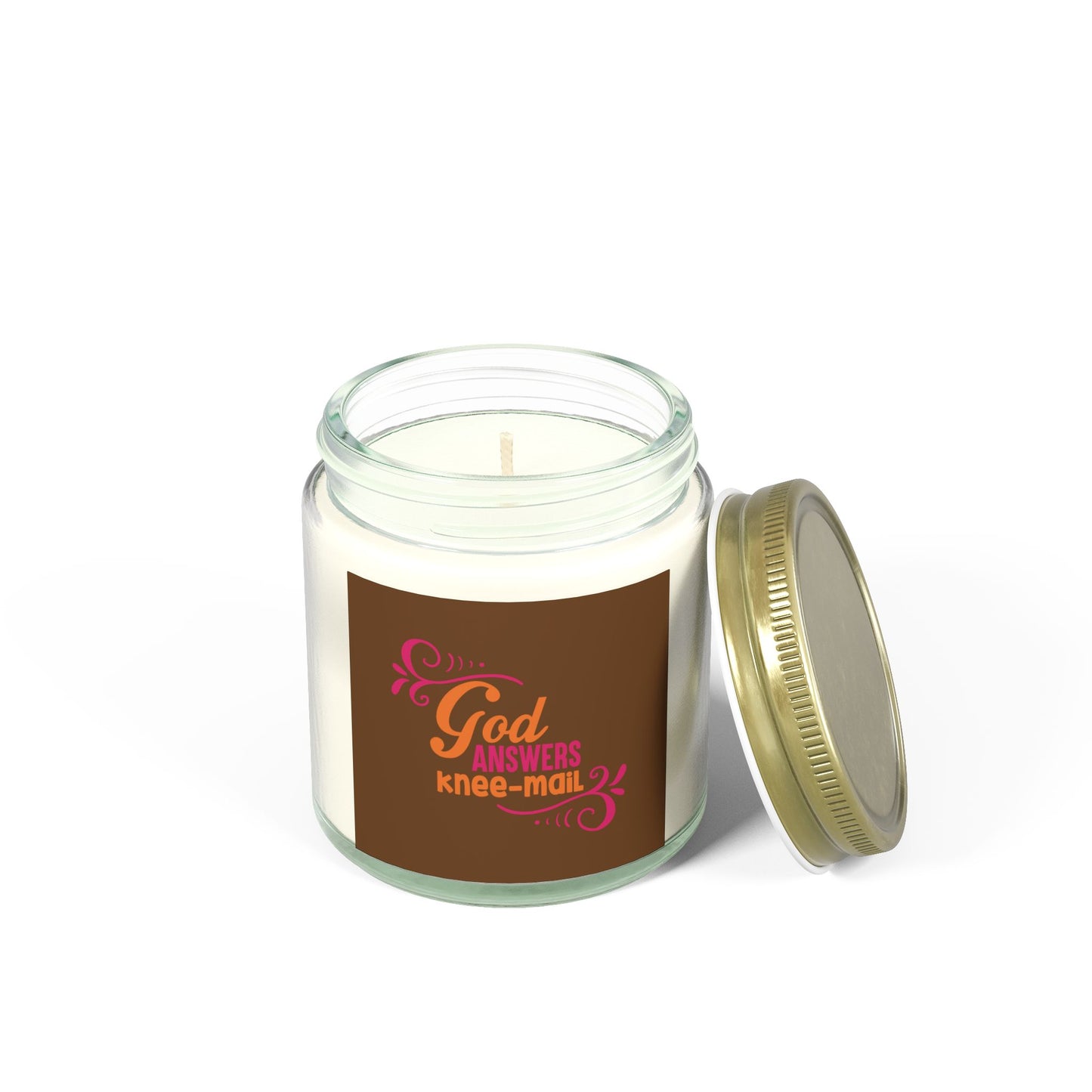 God Answers Knee Mail Christian Scented Candle (4oz, 9oz)