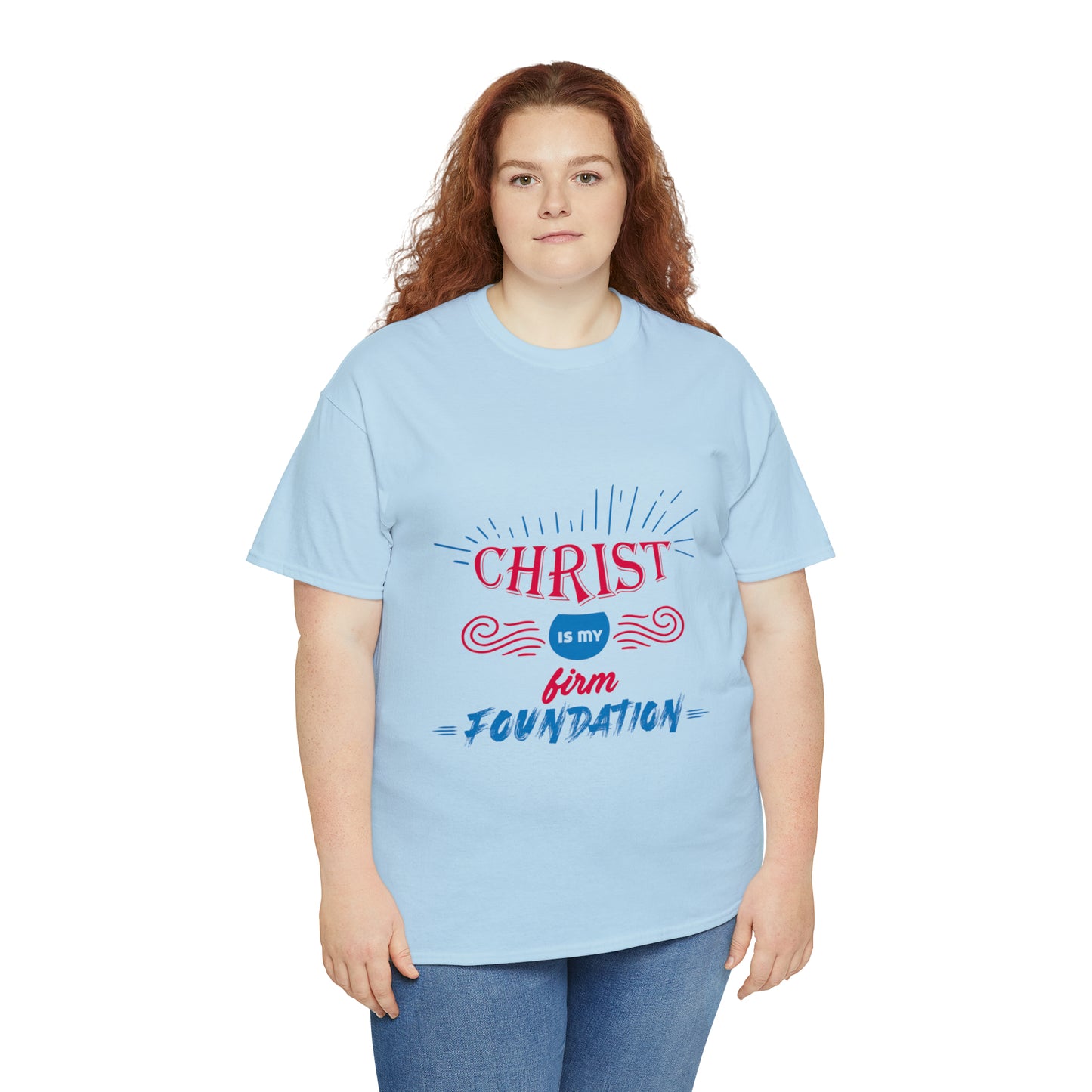 Christ Is My Firm Foundation Unisex Heavy Cotton Tee