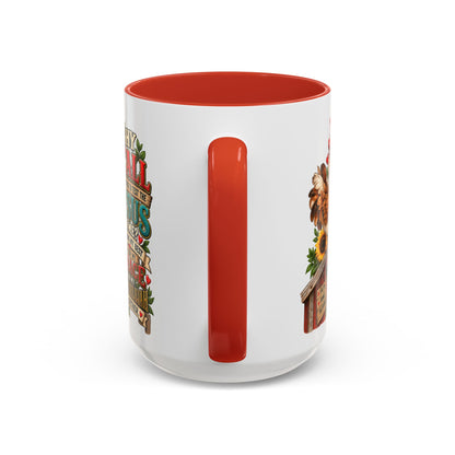 Christian Farmhouse Coffee Mug — "Why Y'all Keep Trying to Put Jesus in Me?" Accent Mug