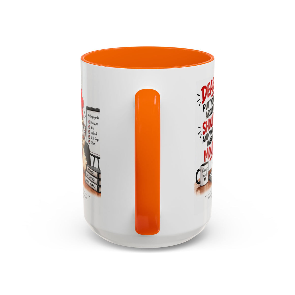 Christian Coffee Mug — "Dear Lord, Put Your Arm Around My Shoulder" Inspirational Ceramic Mug