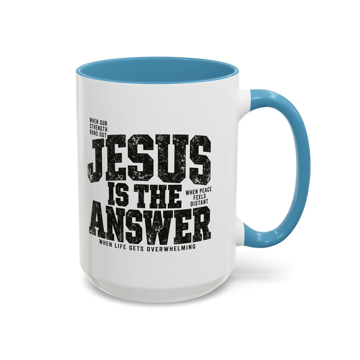 Jesus Is the Answer Christian Coffee Mug | Matthew 11:28