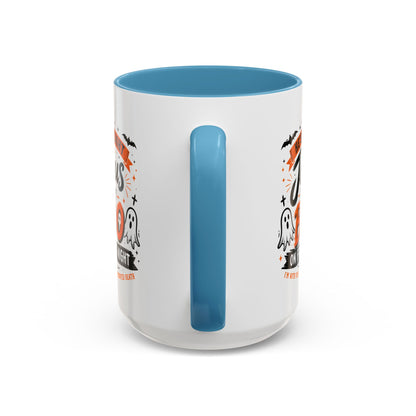 Christian Coffee Mug — "He's My Light, Jesus Is My Boo" Halloween Accent Mug