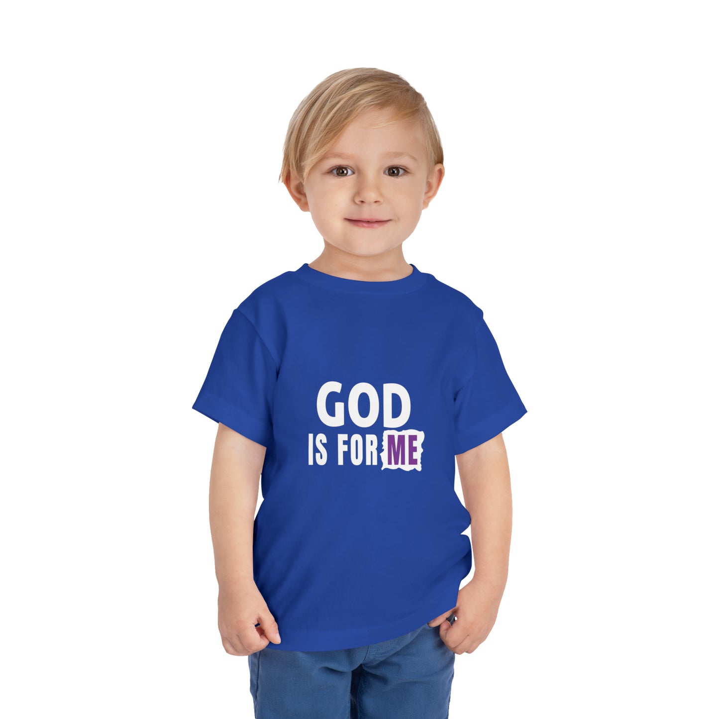 God Is For Me Christian Toddler T-Shirt Printify