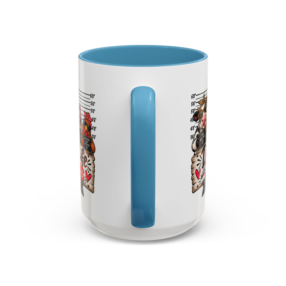 Doin’ Life with Jesus Funny Christian Farm Animal Mugshot Coffee Mug | Philippians 1:6