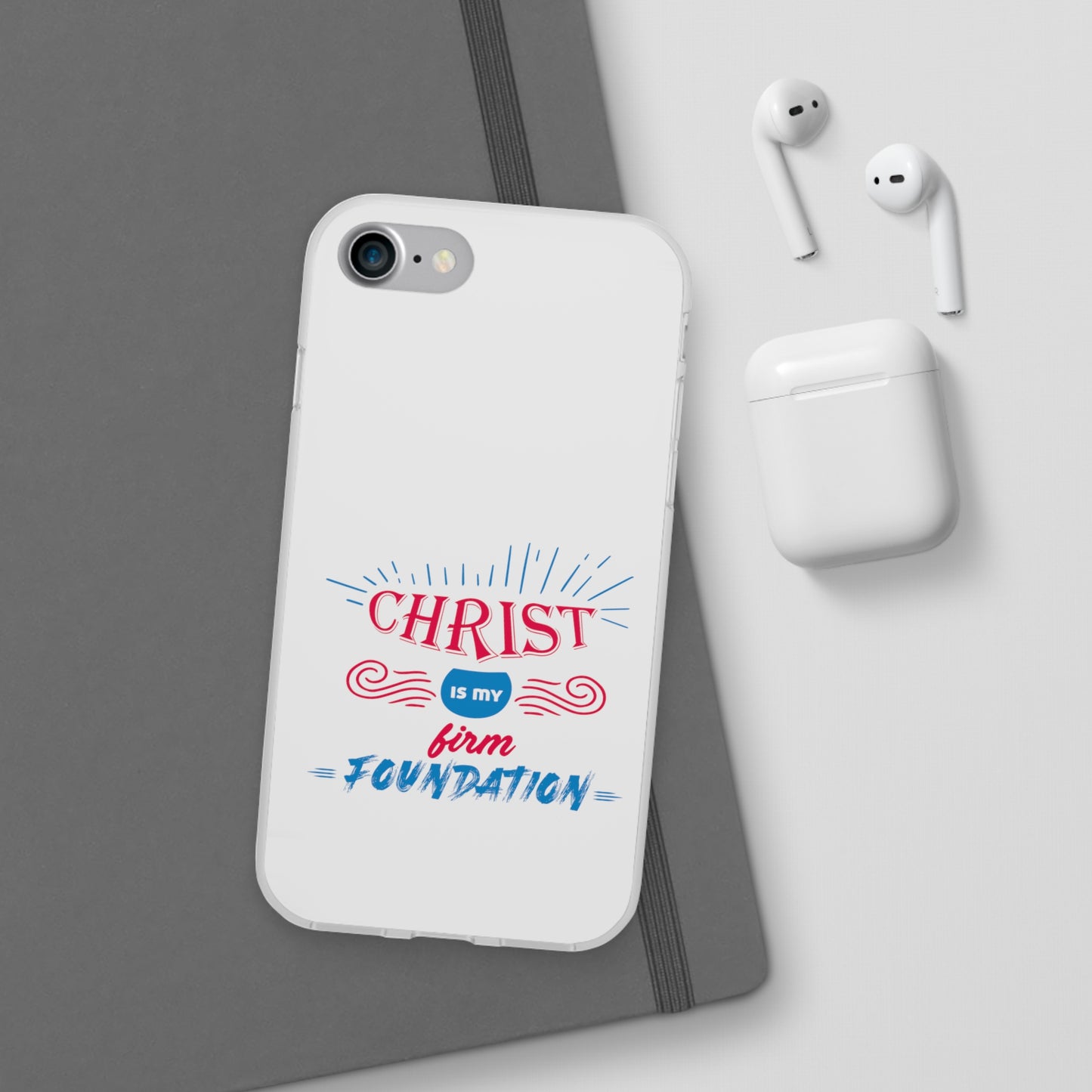 Christ Is My Firm Foundation Flexi Phone Case