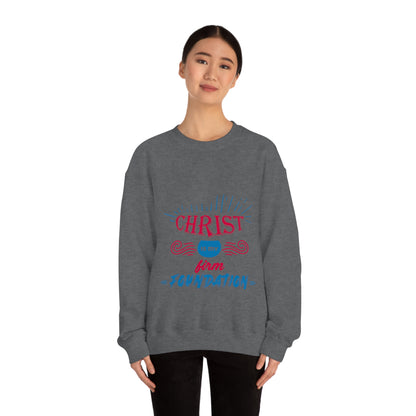 Christ Is My Firm Foundation Unisex Heavy Blend™ Crewneck Sweatshirt