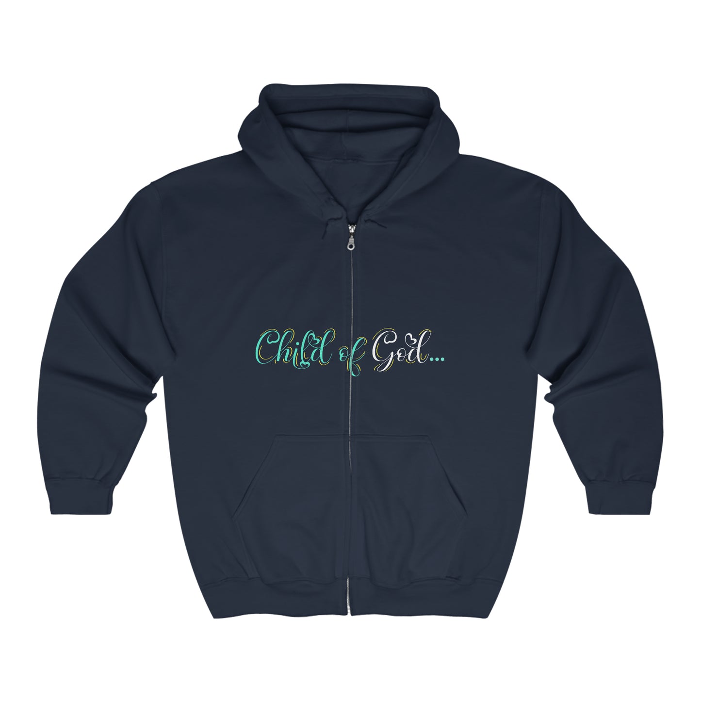 Child Of God Under Construction Unisex Heavy Blend Full Zip Hooded Sweatshirt