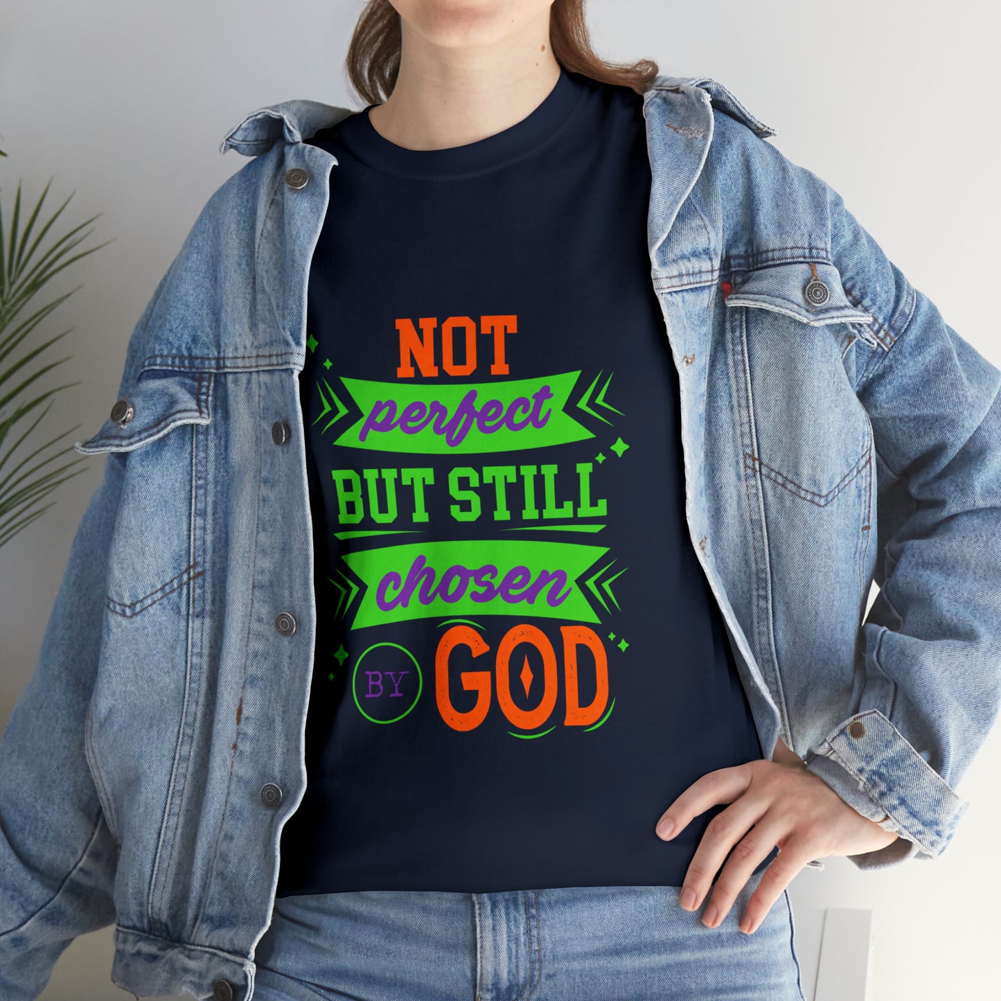 Not Perfect But Still Chosen By God Unisex Heavy Cotton Tee