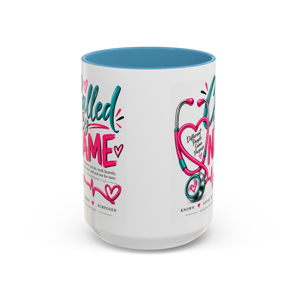 Called By Name Coffee Mug — Inspirational Nurse Stethoscope Design (11/15oz)