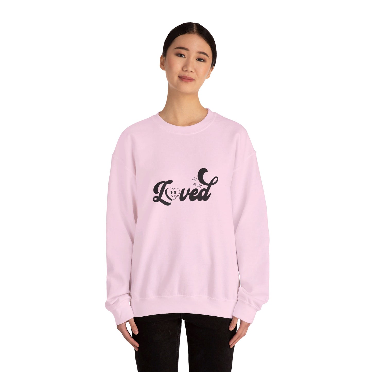 Romans 5:8 You Are Loved More Than You Will Ever Know Unisex Heavy Blend™ Crewneck Christian Sweatshirt