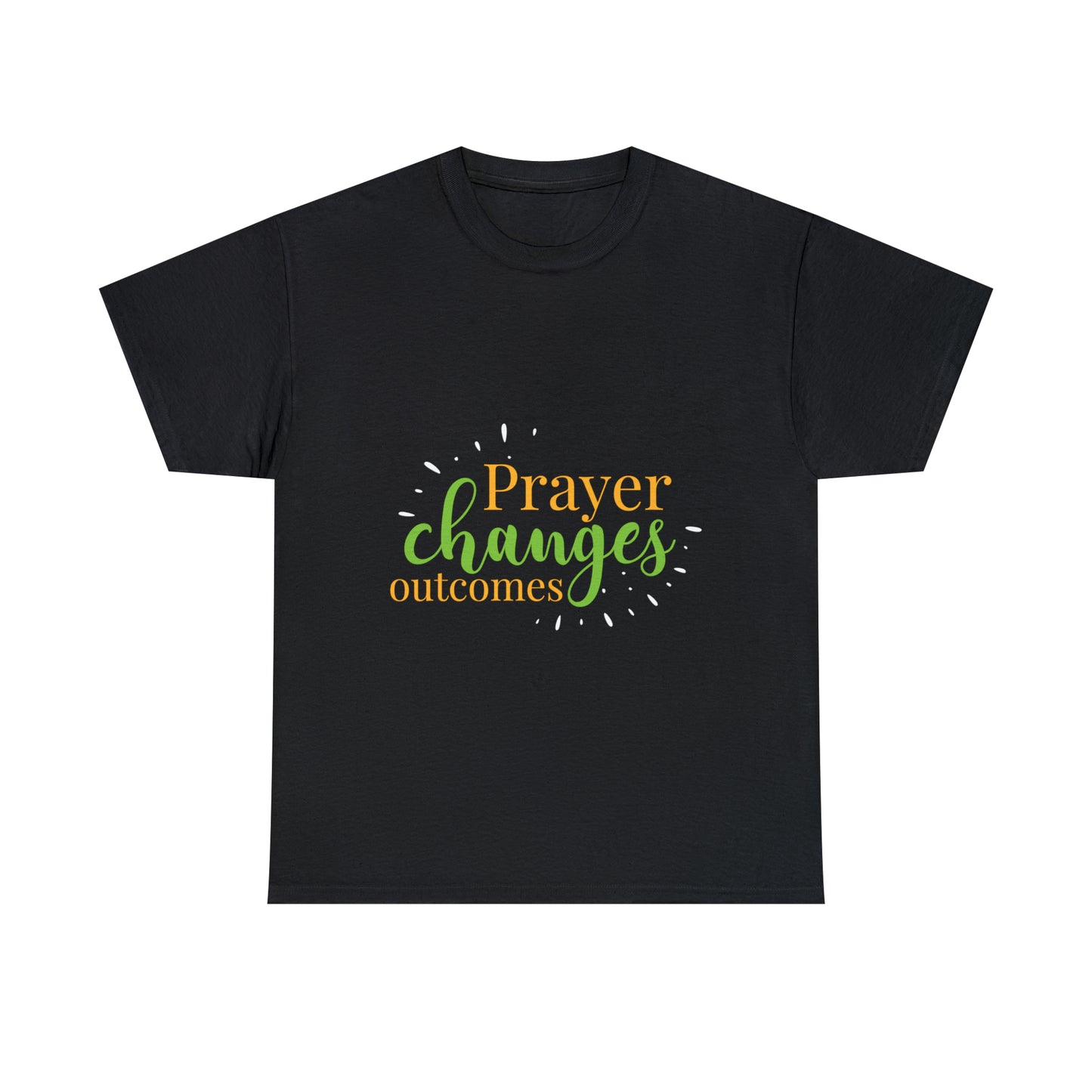 Prayer Changes Outcomes Unisex Heavy Cotton Tee