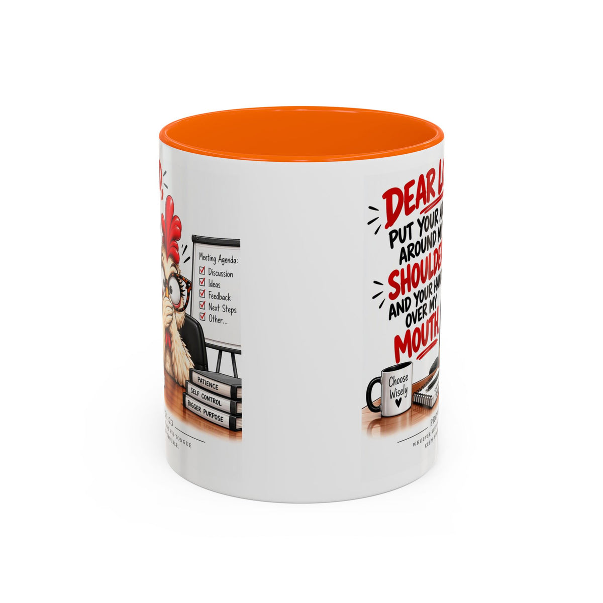 Christian Coffee Mug — "Dear Lord, Put Your Arm Around My Shoulder" Inspirational Ceramic Mug
