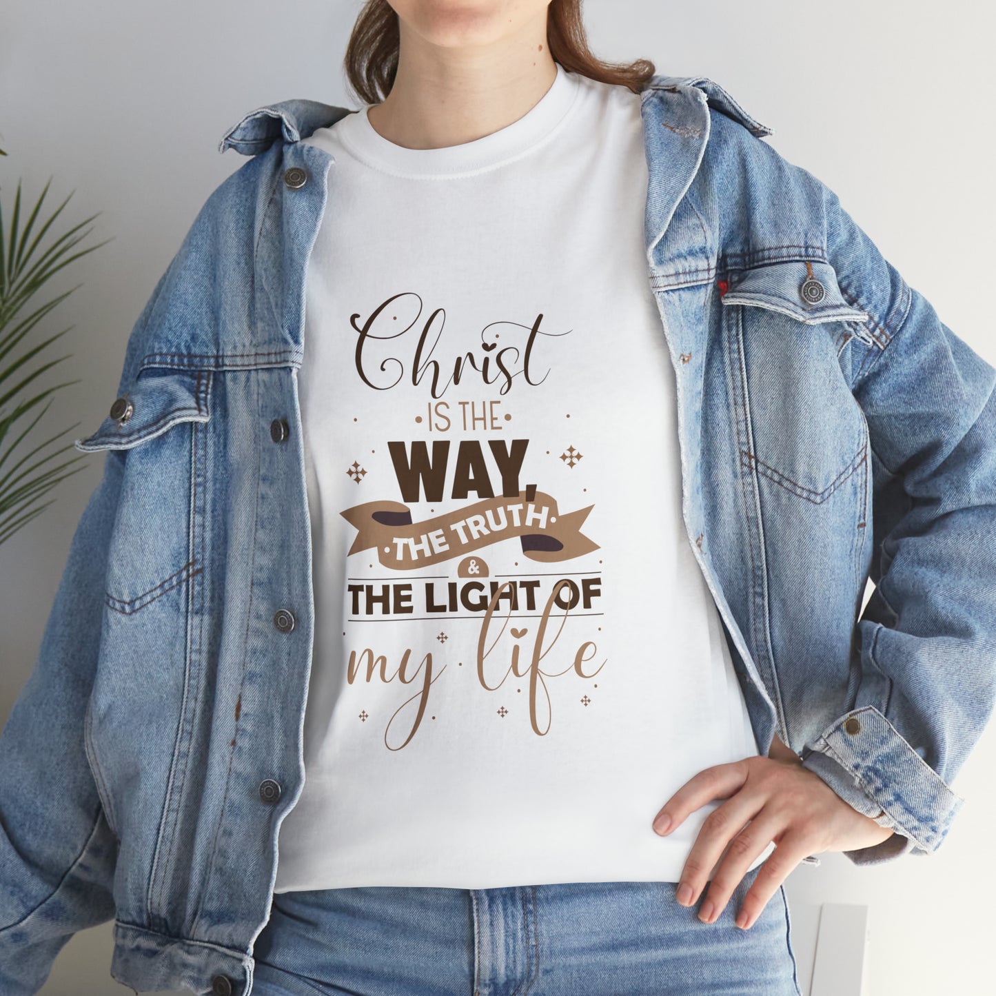 Christ Is The Way, The Truth, & The Light Of My Life  Unisex Heavy Cotton Tee