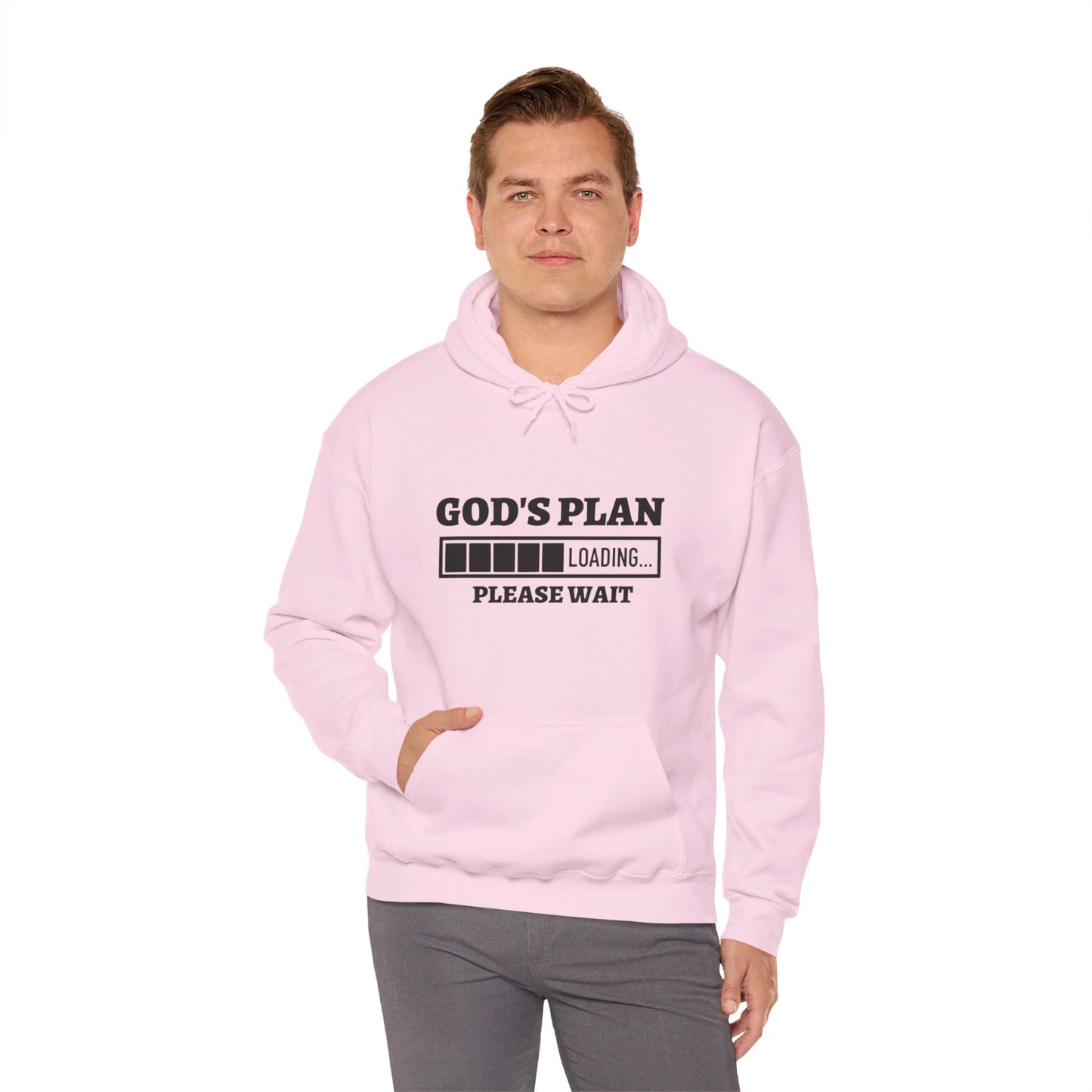 God's Plan Loading Unisex Christian Pullover Hooded Sweatshirt