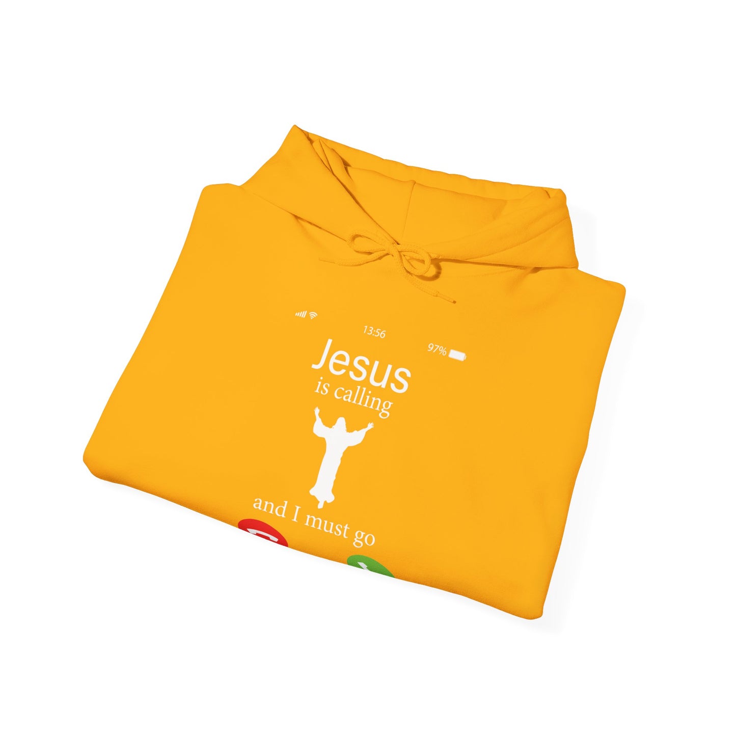 Jesus Is Calling And I Must Go Bible Emergency Numbers Funny  Unisex Christian Hooded Pullover Sweatshirt