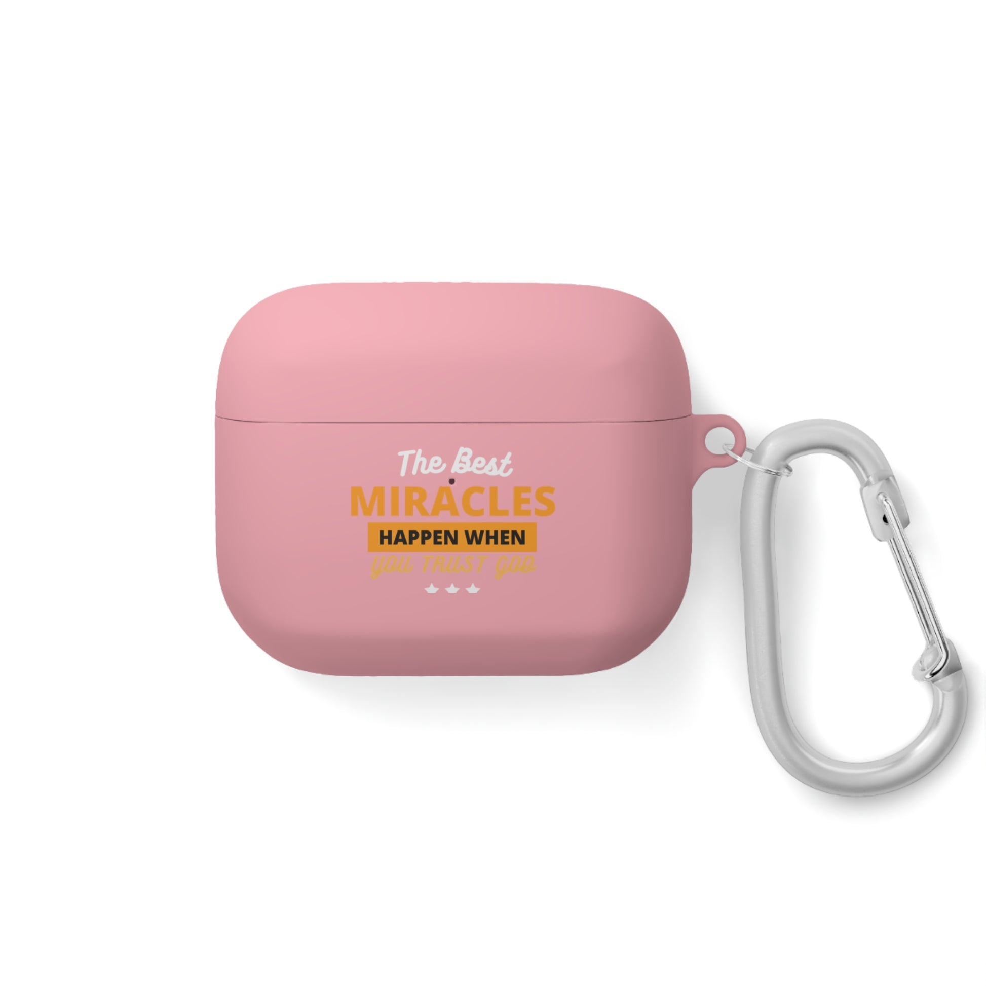 The Best Miracles Happen When You Trust God Christian Airpod / Airpods Pro Case cover Printify