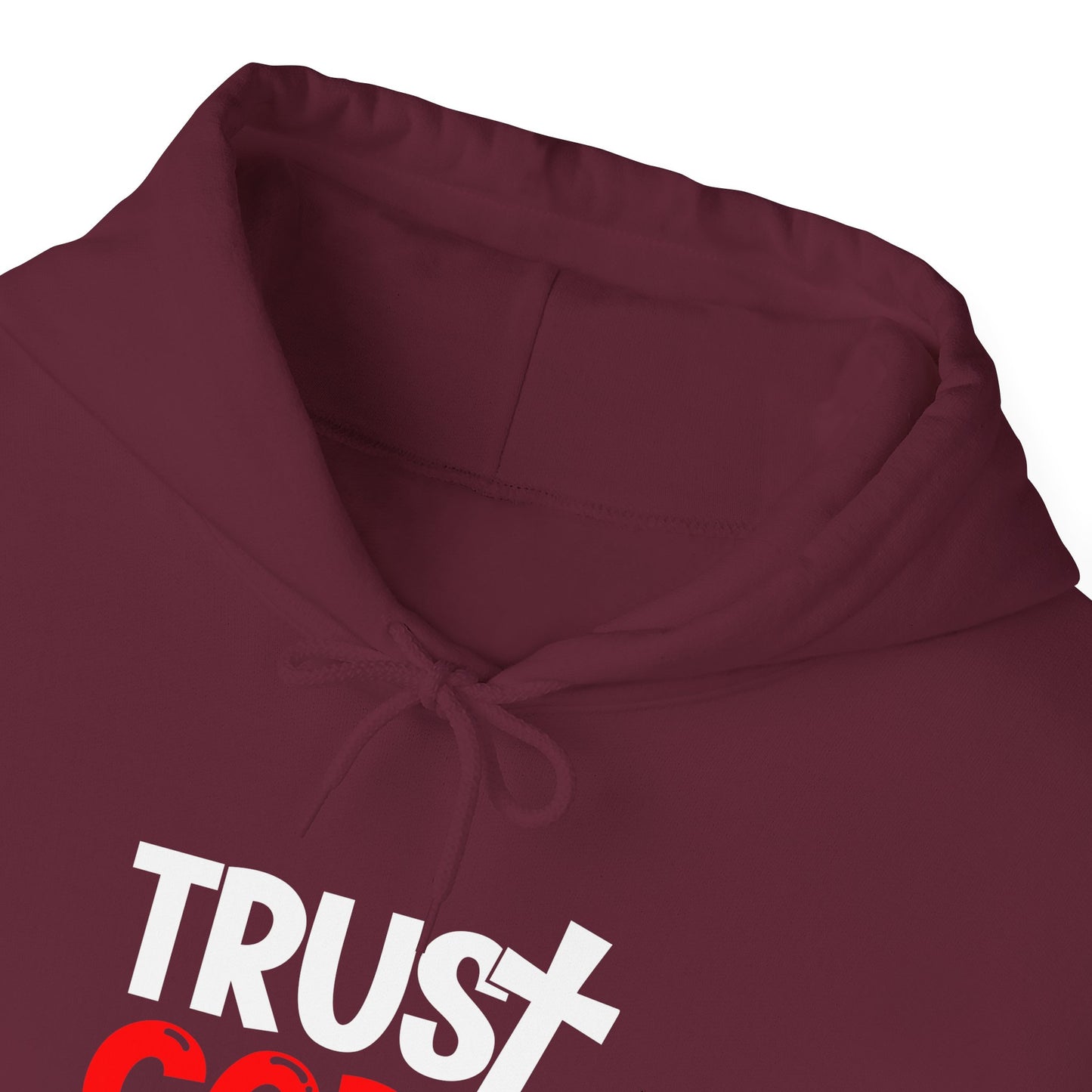 Trust God And Chill Unisex Christian Hooded Pullover Sweatshirt