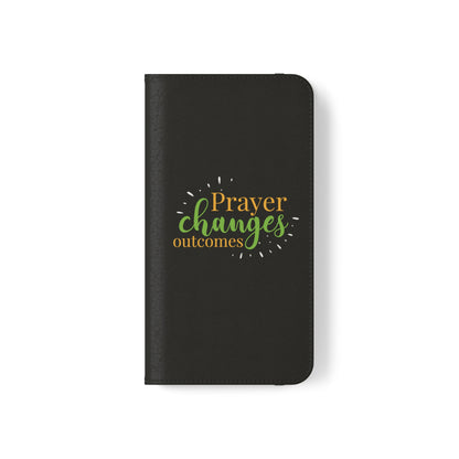 Prayer Changes Outcomes Phone Flip Cases - ClaimedbyGodDesigns